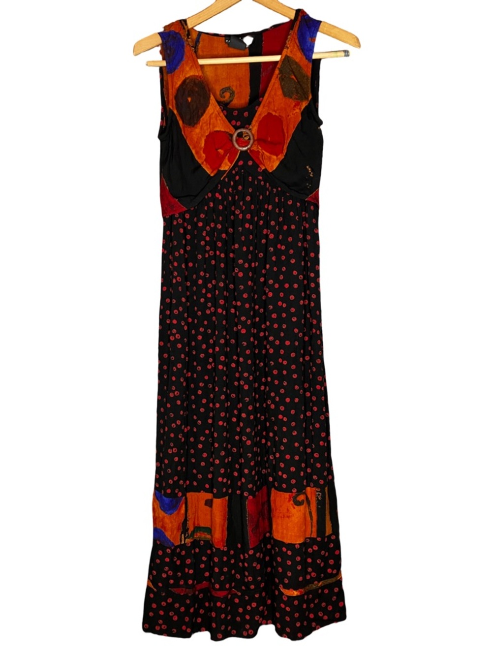 Carole Little VTG amazing funky maxi dress 8